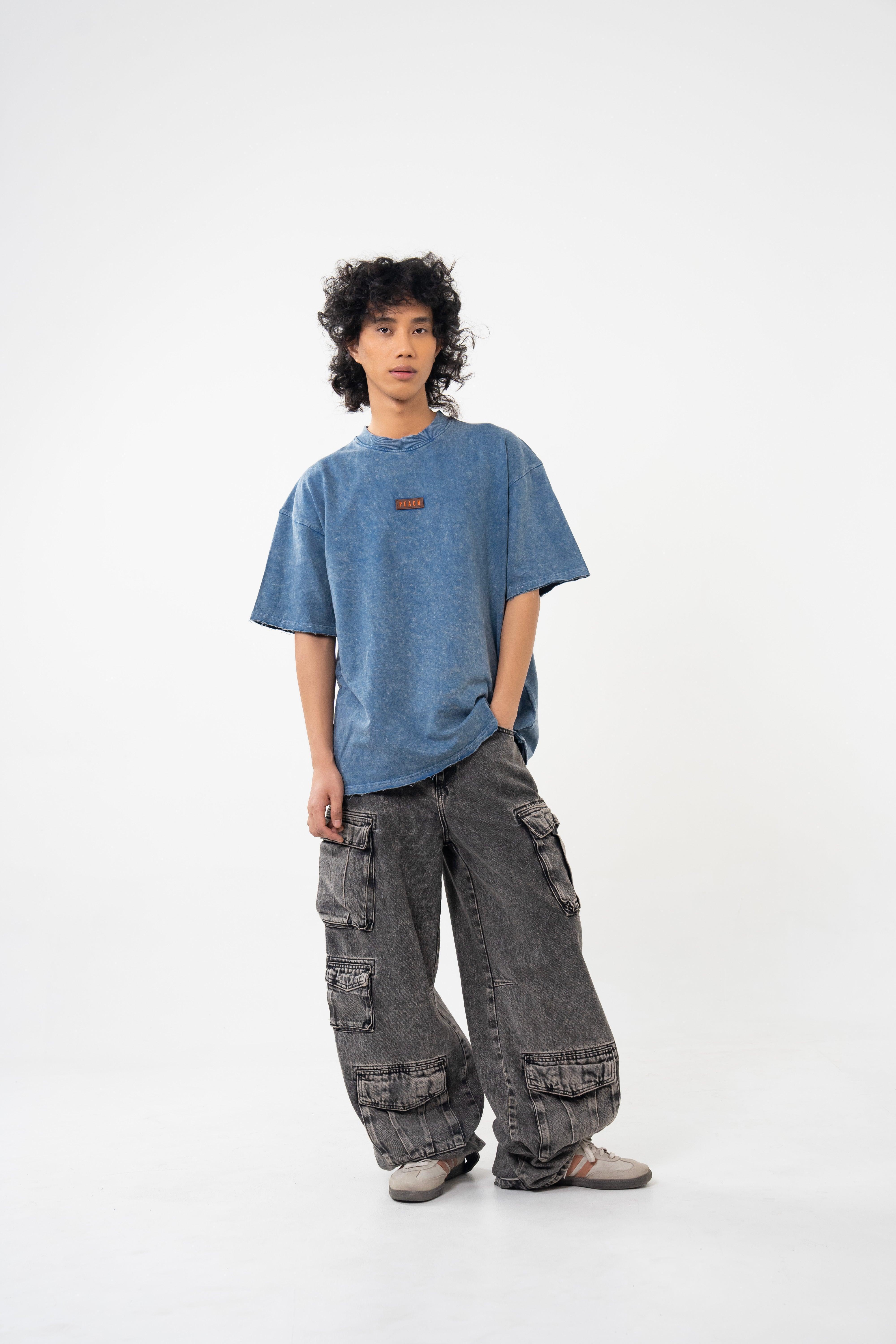 Faded Sky Washed Tshirt - Image 4
