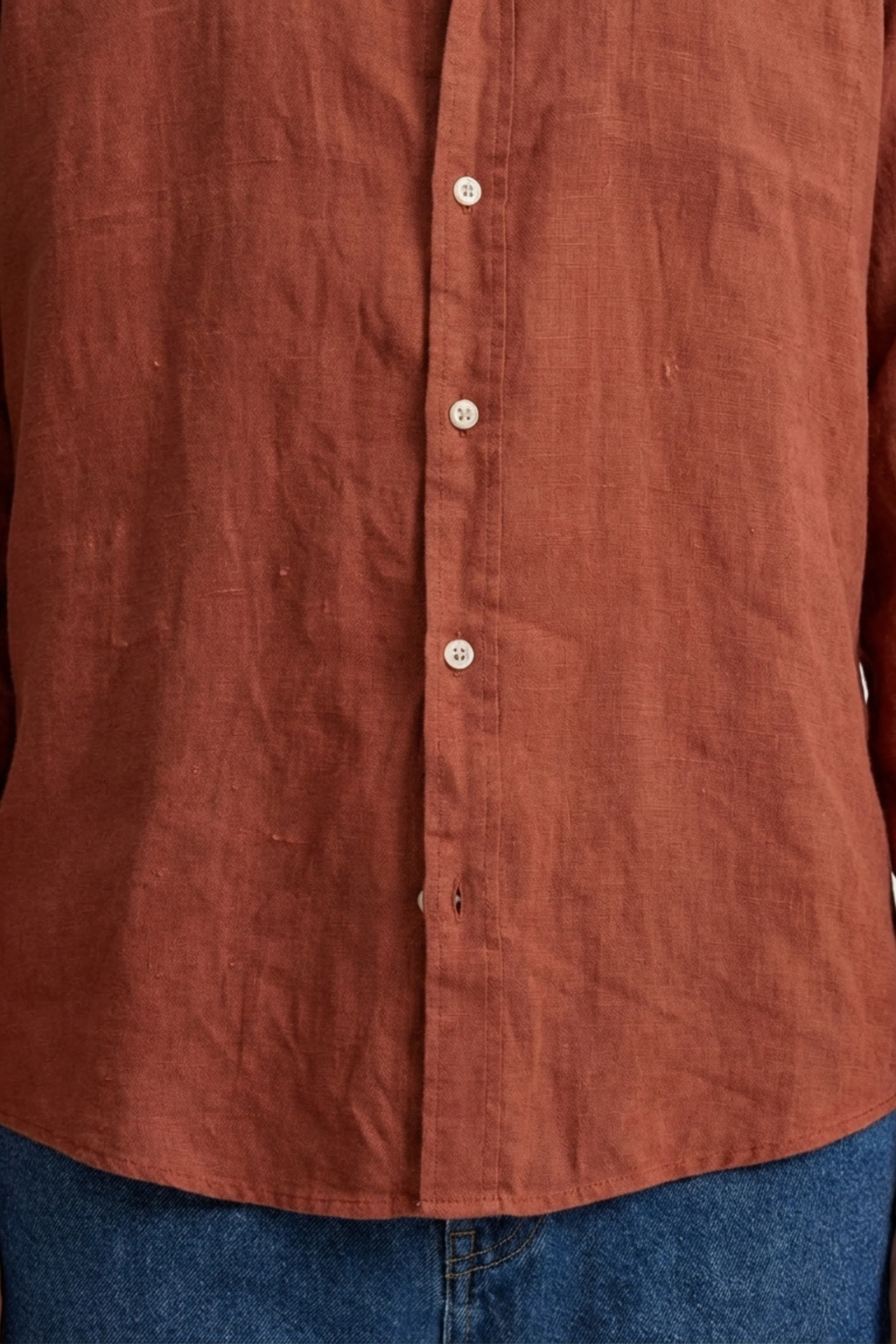 Peach Brown Shirt - Image 6