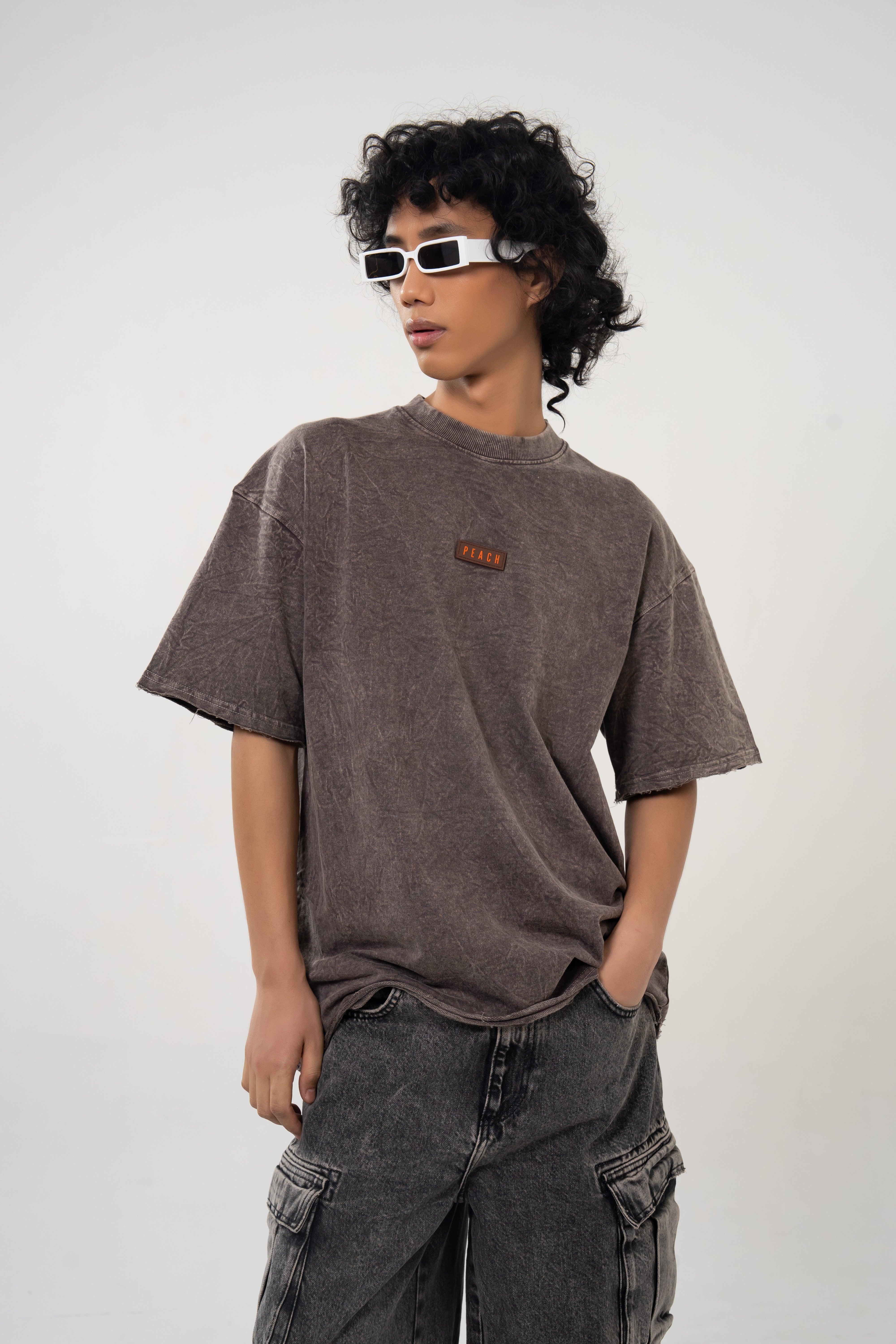Rusted Brown Washed Tshirt - Image 4